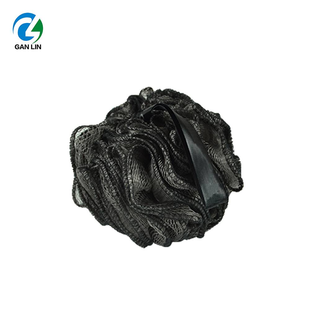 2021 Bamboo Charcoal Exfoliating Soft Bubble Body Bath Shower Puff Mesh Loofah Peeling Sponge