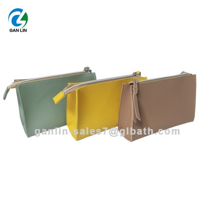 Different color two sides PVC leather travel and travel use bag cosmetic