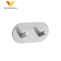 Wholesale Wall Mounted Stainless Steel Adhesive Double Hooks